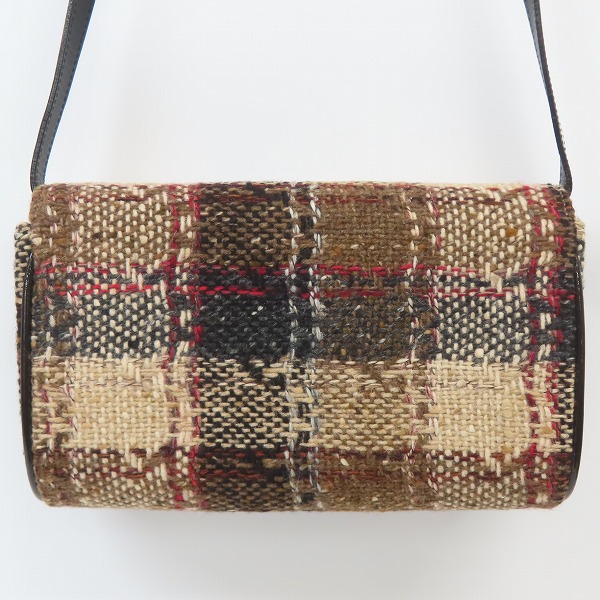 実際に弊社で買取させて頂いたBURBERRY/バーバリー ツイード ショルダーバッグの画像 1枚目