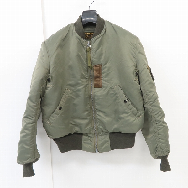 実際に弊社で買取させて頂いたBUZZ RICKSON'S/バズリクソンズ TYPE MA-1 フライトジャケット カーキ系 M13785/M