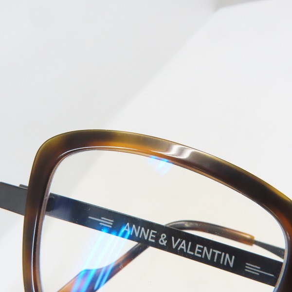 実際に弊社で買取させて頂いたANNE＆VALENTIN/アンバレンタイン FAUVETTE/フォヴェット ダブルブリッジ アイウェア/メガネフレーム U104の画像 8枚目