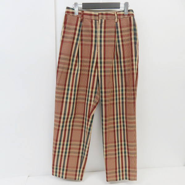 実際に弊社で買取させて頂いたTOMORROWLAND/トゥモローランド 日本製 チェック柄 イージーパンツ 63-04-91-04103/S