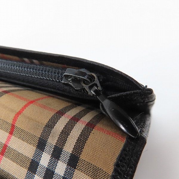 実際に弊社で買取させて頂いたBURBERRY/バーバリー レザー二つ折り長財布の画像 6枚目