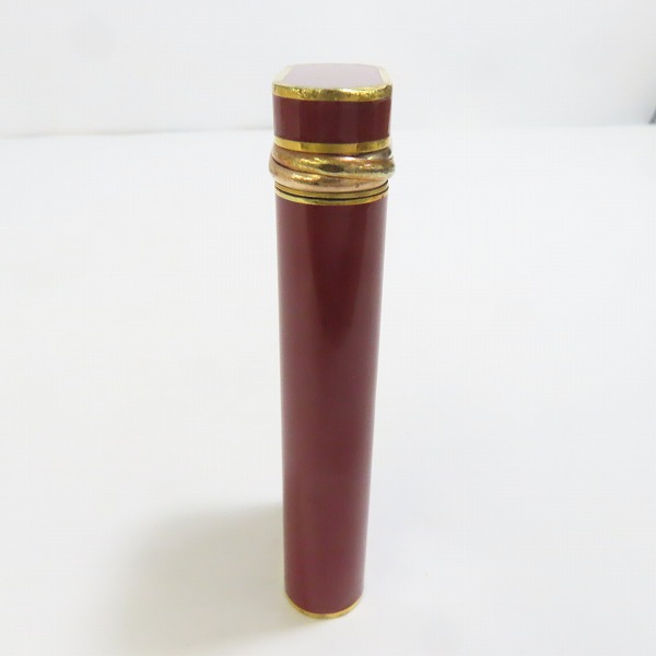 実際に弊社で買取させて頂いたCartier/カルティエ ガスライター レッド×ゴールドの画像 3枚目