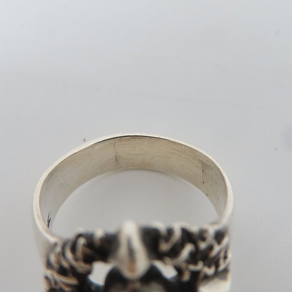 実際に弊社で買取させて頂いたCRAZY PIG/クレイジーピッグ スカルリース リング 19号の画像 6枚目