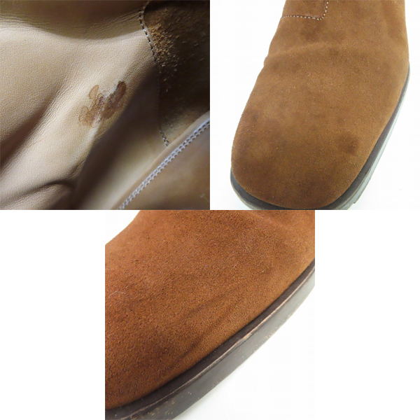 実際に弊社で買取させて頂いたJIMMY CHOO/ジミー チュウ スクエアトゥ サイドジップブーツ 39.5の画像 7枚目