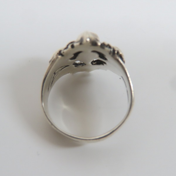 実際に弊社で買取させて頂いたCRAZY PIG/クレイジーピッグ スカルリース リング 19号の画像 4枚目