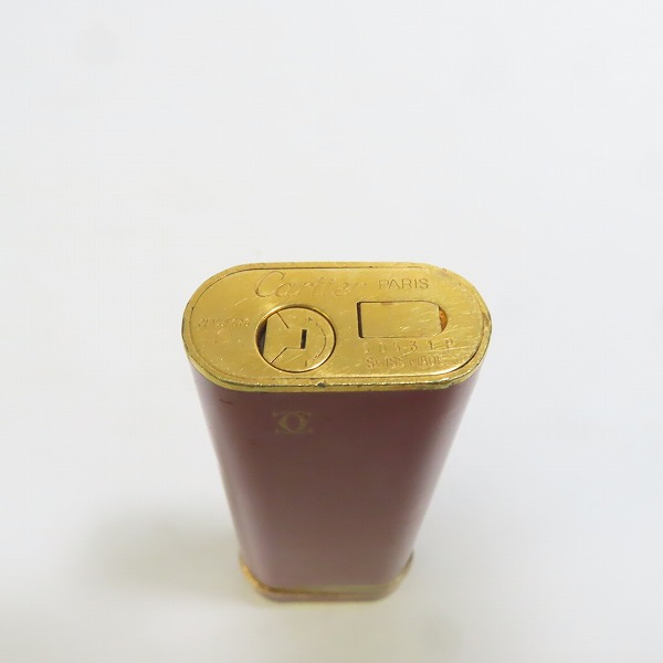 実際に弊社で買取させて頂いたCartier/カルティエ ガスライター レッド×ゴールドの画像 4枚目