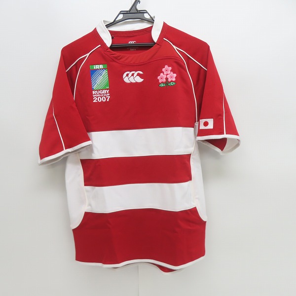 実際に弊社で買取させて頂いた(2)【未使用】CANTERBURY/カンタベリー 2007年 ラグビー日本代表 レプリカ ユニフォーム/S