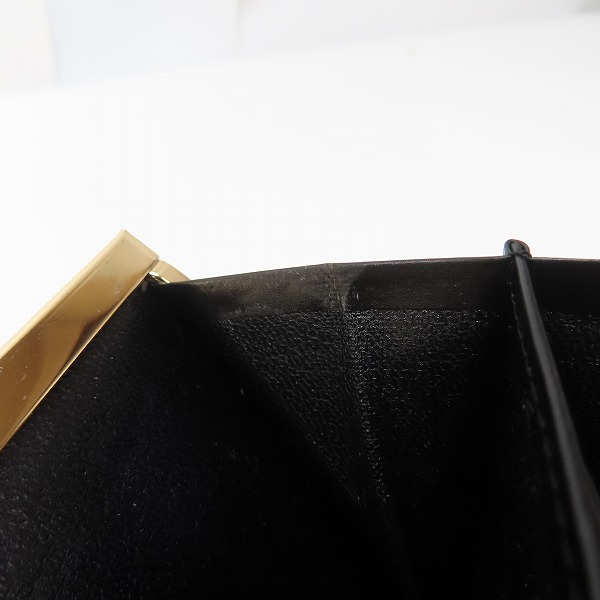 実際に弊社で買取させて頂いたBURBERRY/バーバリー チェック柄切替/がま口 二つ折り長財布の画像 7枚目