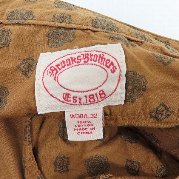 実際に弊社で買取させて頂いたBROOKS BROTHERS/ブルックスブラザーズ チノパンツ W30L32の画像 5枚目