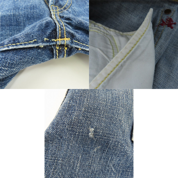 実際に弊社で買取させて頂いたR.J.B/アールジェイビー THE FLAT HEAD/フラットヘッド デニムパンツ D105S 36の画像 7枚目