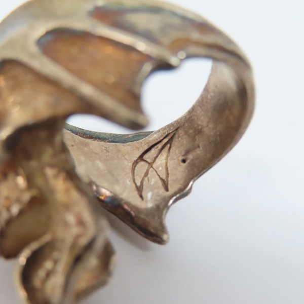 実際に弊社で買取させて頂いたCRAZY PIG/クレイジーピッグ ルシファー スカルリング 17号の画像 6枚目