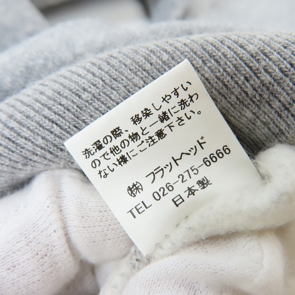 実際に弊社で買取させて頂いたTHE FLAT HEAD/フラットヘッド HARD BIRD/ハードバード Hロゴ クルーネックスウェット 38の画像 4枚目