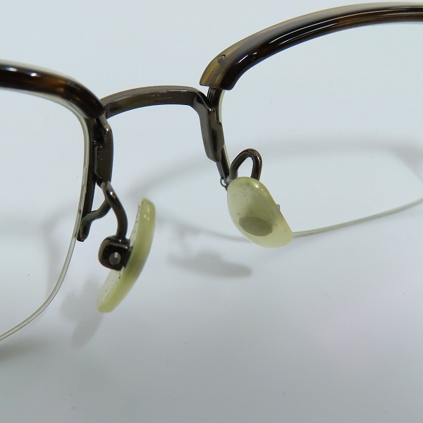 実際に弊社で買取させて頂いた999.9/フォーナインズ 眼鏡 ミックスフレーム チタン M-40-6903の画像 4枚目