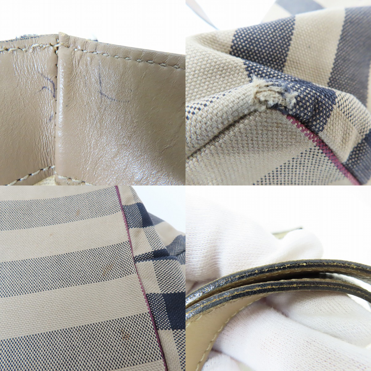 実際に弊社で買取させて頂いたBURBERRY/バーバリー ハンドバッグの画像 7枚目