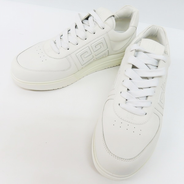 実際に弊社で買取させて頂いたGIVENCHY/ジバンシィ 4G ロゴ ローカット レザースニーカー 41