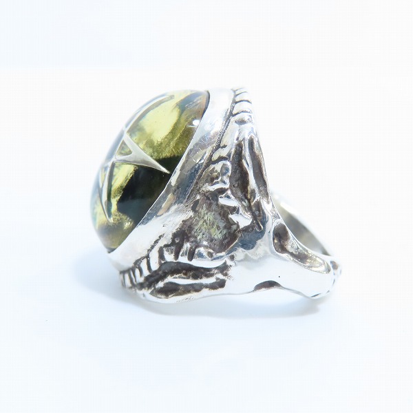 実際に弊社で買取させて頂いたALEX STEETER/アレックスストリーター Angel Heart Ring/エンジェルハートリング  2020年限定スカラベ バンダナ付き/18-19号の画像 2枚目