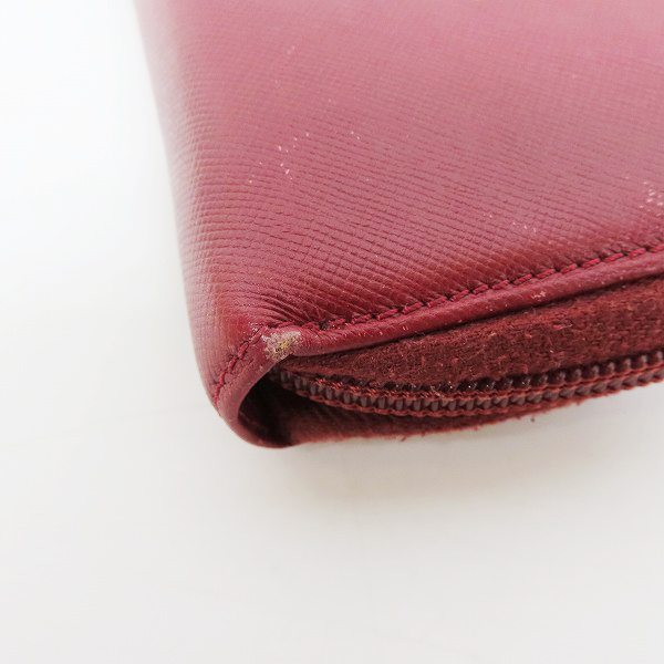 実際に弊社で買取させて頂いたPRADA/プラダ サフィアーノレザー ラウンドファスナー 手帳カバーの画像 8枚目