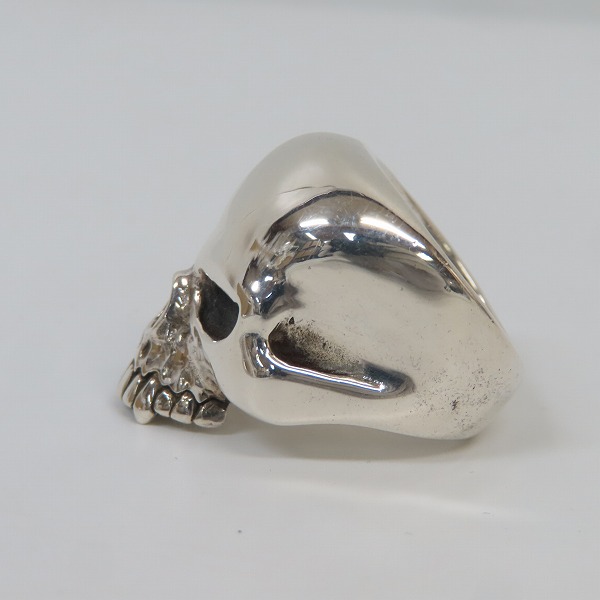 実際に弊社で買取させて頂いたCRAZY PIG/クレイジーピッグ ラージエビルスカルリング 17.5号の画像 2枚目