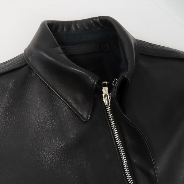 実際に弊社で買取させて頂いたLAD MUSICIAN/ラッドミュージシャン A-2 レザージャケット 2212-354/42の画像 2枚目