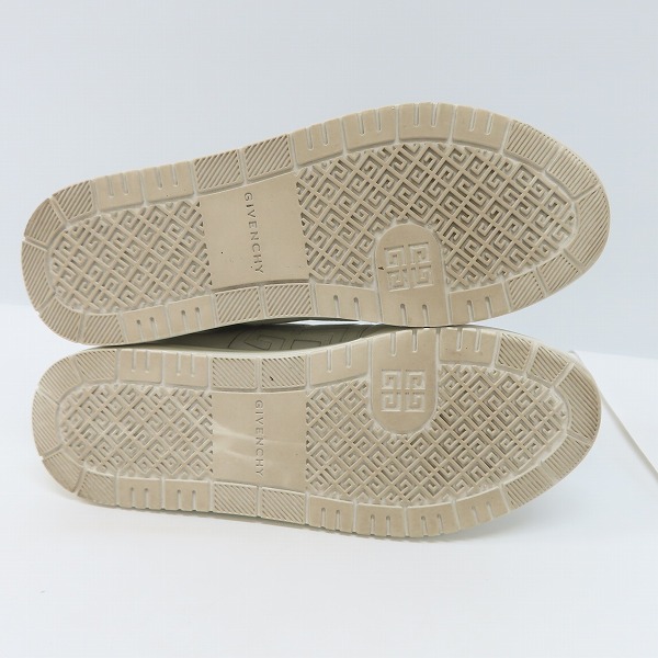 実際に弊社で買取させて頂いたGIVENCHY/ジバンシィ 4G ロゴ ローカット レザースニーカー 41の画像 2枚目