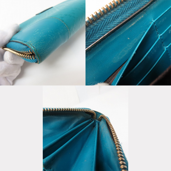 GUCCI/グッチ ディアマンテ 長財布 ターコイズブルー 354487の買取実績 