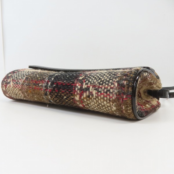 実際に弊社で買取させて頂いたBURBERRY/バーバリー ツイード ショルダーバッグの画像 3枚目