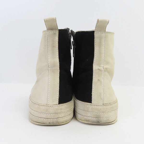 実際に弊社で買取させて頂いたANN DEMEULEMEESTER/アンドゥムルメステール 汚れ加工 ハイカット スニーカー 37 の画像 1枚目