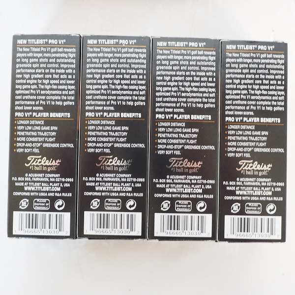 実際に弊社で買取させて頂いた 【未使用】Titleist/タイトリスト PRO V1 ゴルフボール ホワイト 1ダースの画像 3枚目
