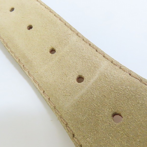 実際に弊社で買取させて頂いたUNITED ARROWS/ユナイテッドアローズ イタリア製 SOLID BRASSバックル レザーベルト/85の画像 8枚目