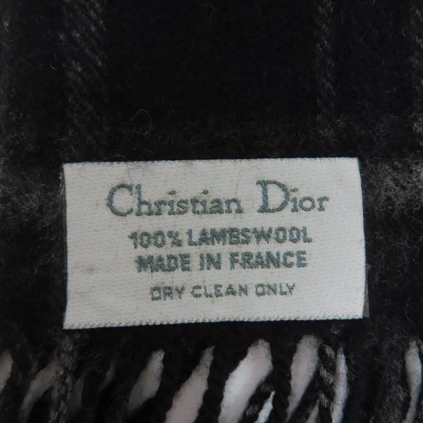 実際に弊社で買取させて頂いたChristian Dior/クリスチャンディオール チェック マフラーの画像 3枚目