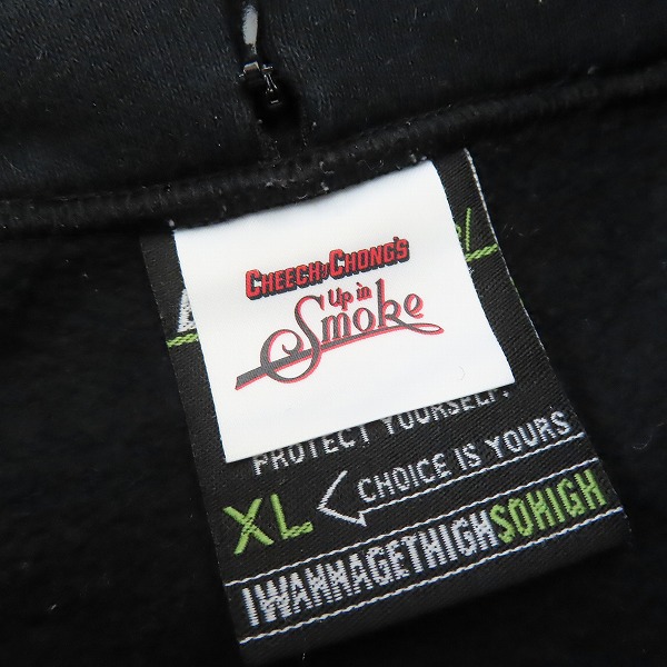 実際に弊社で買取させて頂いたBack Channel/バックチャンネル CHEECH&CHONG'S Up in Smoke プルオーバー パーカー/XLの画像 2枚目