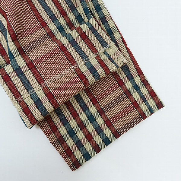 実際に弊社で買取させて頂いたTOMORROWLAND/トゥモローランド 日本製 チェック柄 イージーパンツ 63-04-91-04103/Sの画像 3枚目