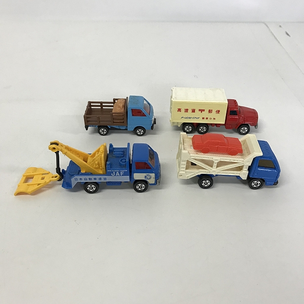 実際に弊社で買取させて頂いたTOMY/トミー トミカ 日産 ディーゼル 高速郵便車/いすゞ エルフカーキャリア 他 ミニカー/赤箱 4点セットの画像 3枚目