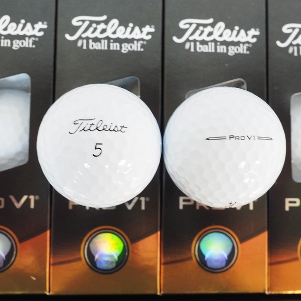 実際に弊社で買取させて頂いた【未使用】Titleist/タイトリスト PRO V1 ゴルフボール ホワイト 2ダース の画像 1枚目