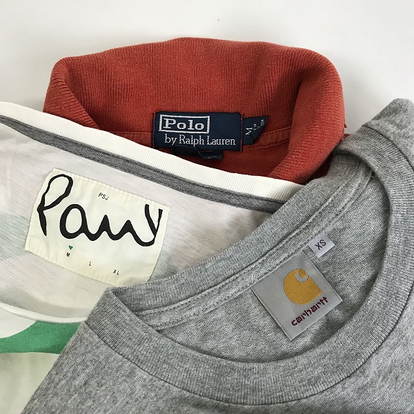 実際に弊社で買取させて頂いた【おまとめ品】ポロラルフローレン/ポールスミス/カーハート 他 ポロシャツ/長袖/半袖Tシャツ 等の画像 1枚目