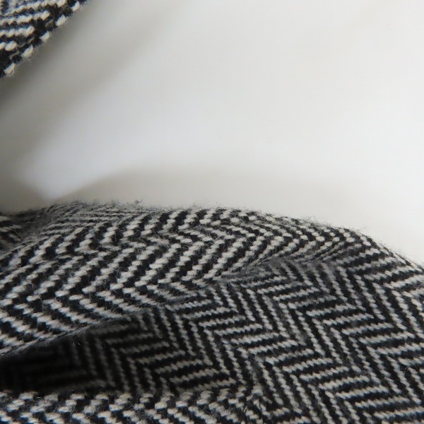 実際に弊社で買取させて頂いたLITHIUM HOMME/リチウムオム ウール ヘリンボーン トレンチコート LH20-0403/44の画像 8枚目