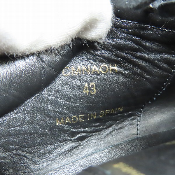 実際に弊社で買取させて頂いたceline/セリーヌ TRIOMPHE/トリオンフ フラッグチェック柄切替 レザースニーカー 43の画像 5枚目