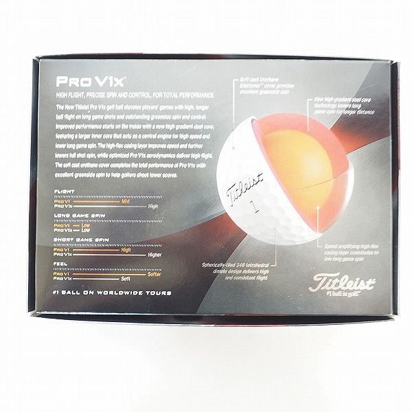 実際に弊社で買取させて頂いた【未使用】Titleist/タイトリスト PRO V1x ゴルフボール ホワイト 1ダース の画像 4枚目