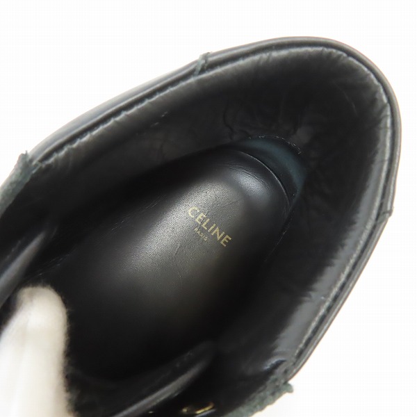 実際に弊社で買取させて頂いたCELINE/セリーヌ ハイカットスニーカー TR01M 400A04/42の画像 4枚目
