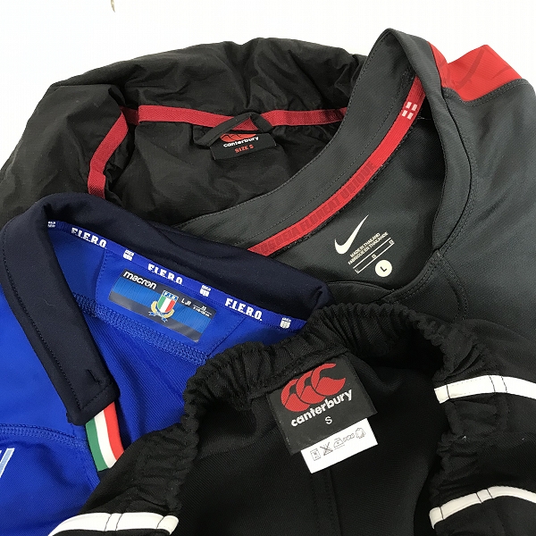 実際に弊社で買取させて頂いた【おまとめ品】CANTERBURY/カンタベリー NIKE/ナイキ marten/モルテン ラグビー ウェア/ユニフォーム/ウインドジャケット 等の画像 1枚目