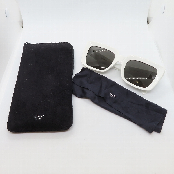 実際に弊社で買取させて頂いたCELINE/セリーヌ フルリム サングラス CL41449/S VK6IRの画像 9枚目