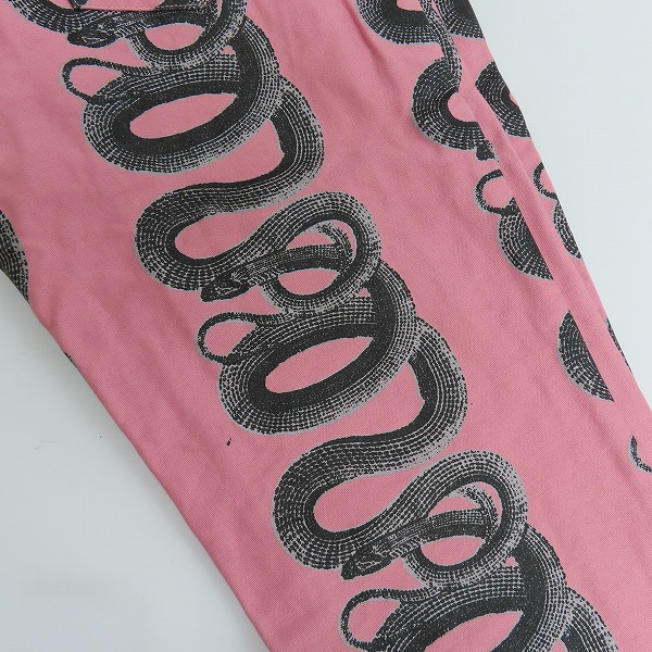 実際に弊社で買取させて頂いたHYSTERICS/ヒステリックス ヒステリックグラマー スネークループ デニムパンツ ピンク 3AP-2593 Lの画像 8枚目