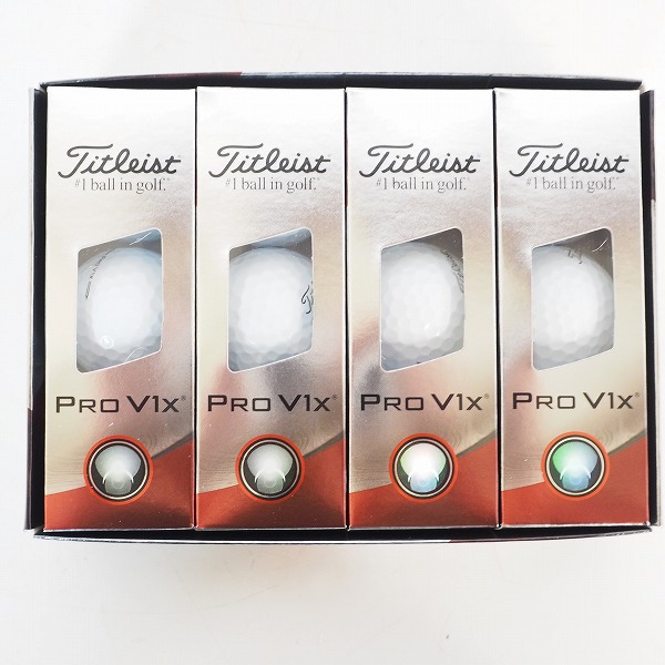 実際に弊社で買取させて頂いた【未使用】Titleist/タイトリスト PRO V1x ゴルフボール ホワイト 1ダース 