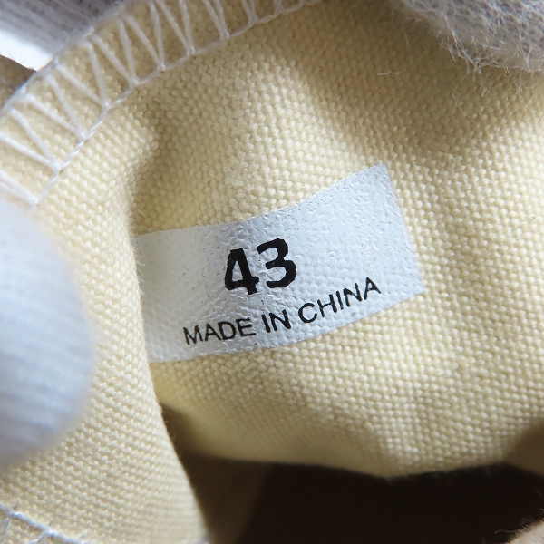 実際に弊社で買取させて頂いたJOURNAL STANDARD relume/ジャーナルスタンダードレリューム ローカットスニーカー/43の画像 5枚目