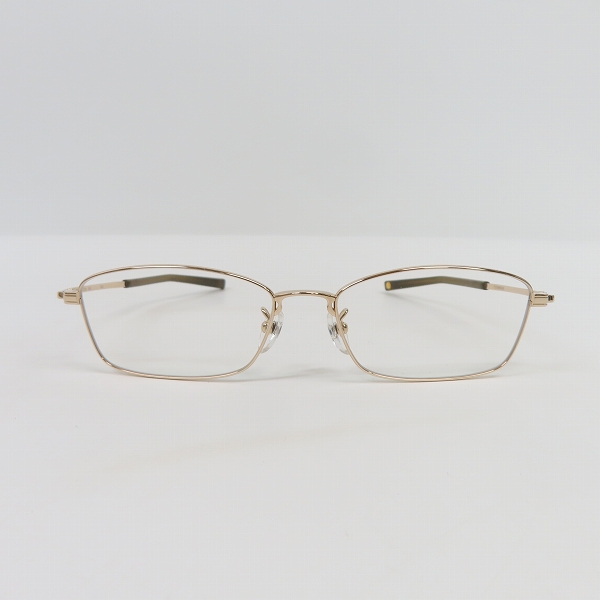実際に弊社で買取させて頂いた999.9/フォーナインズ TITANIUM/チタニウム メタルフレーム 眼鏡/メガネ/アイウェア S-682Tの画像 1枚目