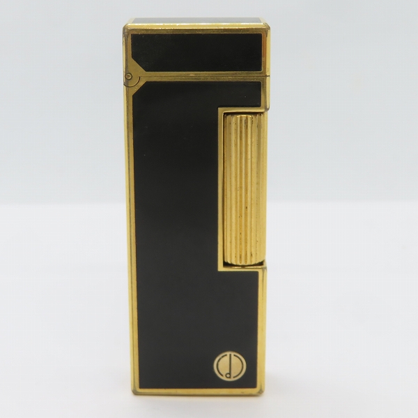 実際に弊社で買取させて頂いたdunhill/ダンヒル サイドローラー ガスライター ブラック×ゴールドカラー