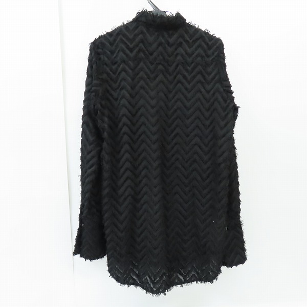 実際に弊社で買取させて頂いたNO ID. BLACK/ノーアイディー ブラック ストール付き フリンジ長袖シャツ 444006-830S/1の画像 1枚目