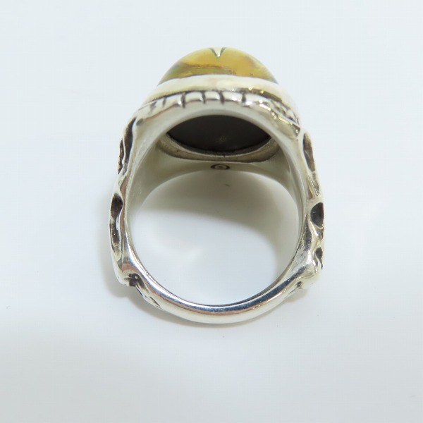 実際に弊社で買取させて頂いたALEX STEETER/アレックスストリーター Angel Heart Ring/エンジェルハートリング  2020年限定スカラベ バンダナ付き/18-19号の画像 5枚目