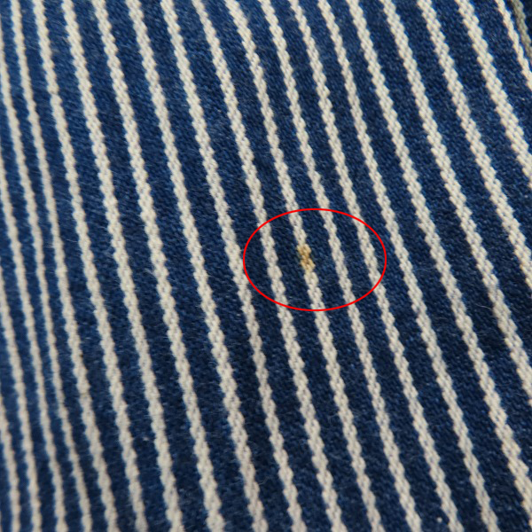 実際に弊社で買取させて頂いたDickies/ディッキーズ オーバーオール ヒッコリー ストライプ/36×34の画像 6枚目