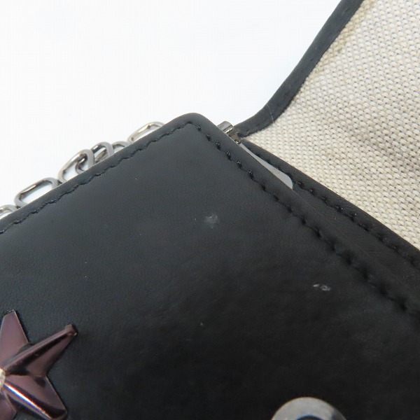 実際に弊社で買取させて頂いたJIMMY CHOO/ジミー チュウ スタースタッズ レザー 6連キーケースの画像 8枚目